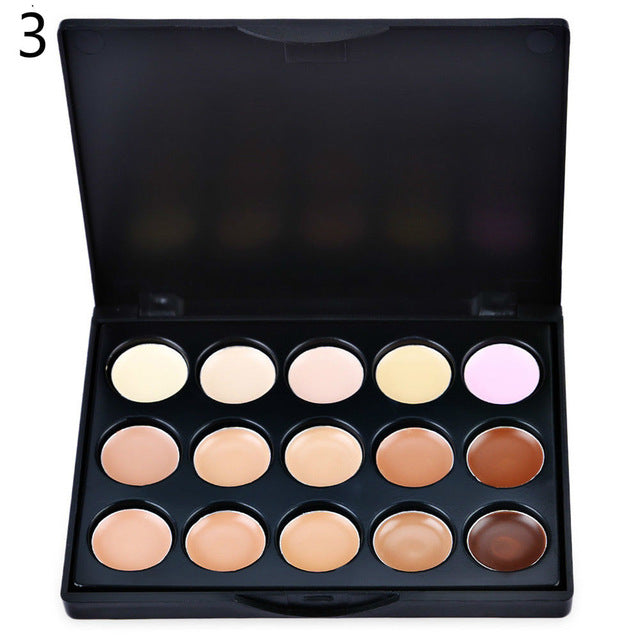 15 Colors Contour Primer Cover Spots Blemish Concealer Palette Face Cream Makeup eyeshadow primer cosmetic base makeup