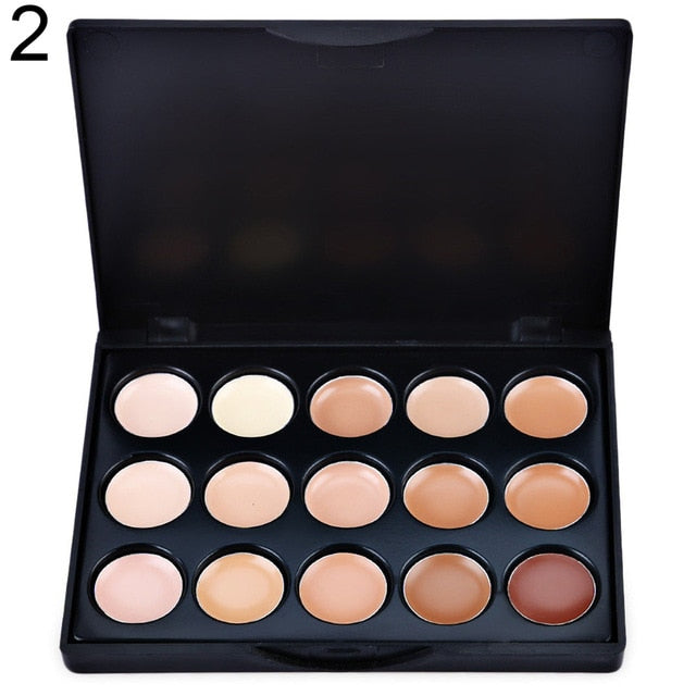 15 Colors Contour Primer Cover Spots Blemish Concealer Palette Face Cream Makeup eyeshadow primer cosmetic base makeup