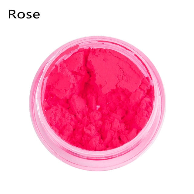 1PC Neon Loose Powder Eyeshadow Pigment Matte Mineral Spangle Nail Powder Shimmer Shiny Eye Shadow Woman Beauty Makeup Cosmetics